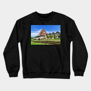 Kampot Railway Station, Cambodia Crewneck Sweatshirt